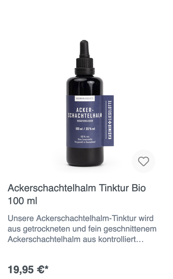 Ackerschachtelhalm - Kasimir & Lieselotte Kräuterprodukt