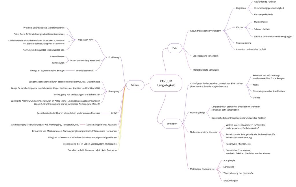 Mindmaps Langlebigkeit Framework